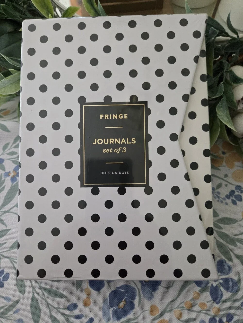 Fringe Studio Black & Rose Gold Polka Dot Ballpoint Pen Set & Journals